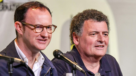 Steven Moffat and Mark Gatiss.